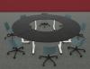 4 Tables Rabattables POP FOLDING Quart de Rond