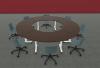 4 Tables Rabattables POP FOLDING Quart de Rond