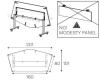 Table Modulable POP FOLDING en V