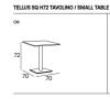 Table de Cafétéria TELLUS H72 Plateau Composite