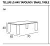 Table Basse Rectangle TELLUS Plateau Composite