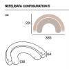Canapé Modulable NEFELIBATA Composition 5