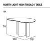 Table NORTH LIGHT design H74