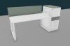 Bureau avec Caisson et Réhausse URBAN