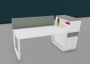 Bureau avec Caisson et Réhausse URBAN