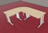 Bureau DUAL avec Retour Pieds L