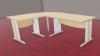 Bureau DUAL avec Retour Pieds L