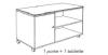 Bureau Réglable KHEOPS LEVEL avec Desserte