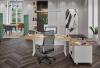 Bureau Réglable KHEOPS LEVEL avec Tiroir et Desserte 