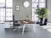 Bureau Manager STEELY avec Desserte Mobile