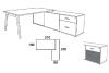 Bureau Manager STEELY sur Meuble de Service