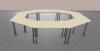 Ensemble de Tables Polyvalentes Trapèzes et Droites