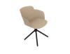 Fauteuil LOOP avec Piètement Pyramidal métal noir