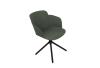 Fauteuil LOOP avec Piètement Pyramidal métal noir