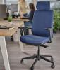 Fauteuil tissu CLASSIK avec têtière réglable