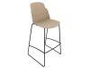 Chaise Haute Piètement Fermé LOOP Assise H76 cm