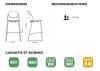 Chaise Haute LOOP Polypro avec Placets