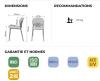 Lot de 4 Chaises Polypropylène BLOIS
