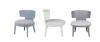 Ensemble de 2 chaises LOUNGE et 2 tables GALET 