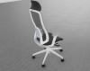 Fauteuil FRED Structure Blanche dossier mailleBleu