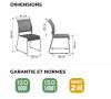Chaise KADO grand confort piètement traineau