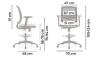 Fauteuil Haut TEXAS CONCEPT sur roulettes 