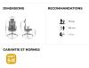Fauteuil TEXAS ALTO Dossier Réglable en Hauteur