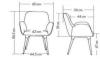 Fauteuil LILIA Pieds Bois