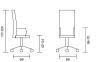 Fauteuil de Direction RANDA Piètement Aluminium Poli