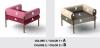Fauteuil design PRIVEE bicolore