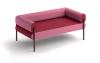 Canapé 2 places design PRIVEE bicolore