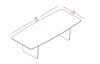 Table de Réunion METRIK L250