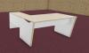 Bureau ITALIC sur Retour avec 1 Tiroir