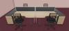 Bench 4 Postes GREY avec 4 Caissons et écrans 