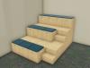 Gradin Bois Modulable KUB 10 Places avec marches