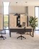 Bureau AUREO avec VdF et Caisson pieds Arche