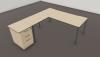 Bureau NUANZA avec Retour et Caisson HB P60