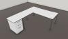Bureau NUANZA avec Retour et Caisson HB P60