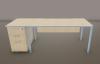 Bureau NUANZA avec VDF et Caisson HB 80