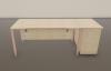 Bureau NUANZA avec VDF et Caisson HB 80