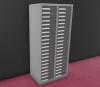 Armoirette H135 cm 2 Colonnes 42 Tiroirs TP6 e-Clen