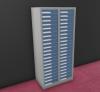 Armoirette H135 cm 2 Colonnes 42 Tiroirs TP6 e-Clen