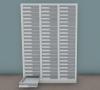 Armoirette 3 Colonnes H 135 cm 63 Tiroirs e-Clen 6 cm